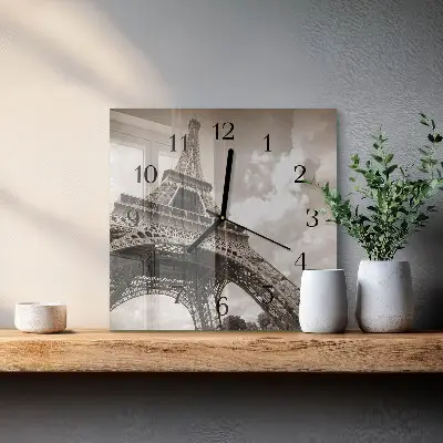 Wanduhr mit motiv quadratisch Paris