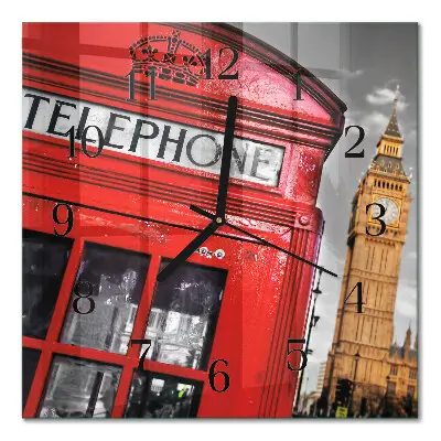 Quadratische wanduhr modern London
