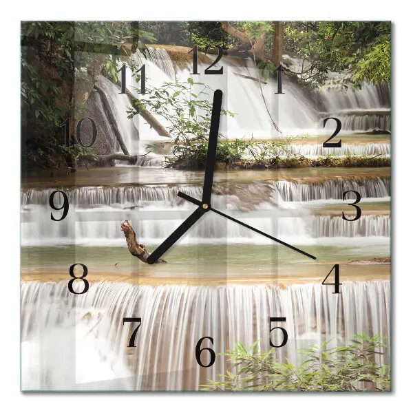Wanduhr mit motiv quadratisch Kaskade