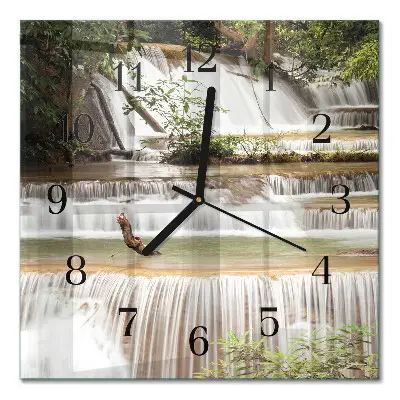 Wanduhr mit motiv quadratisch Kaskade