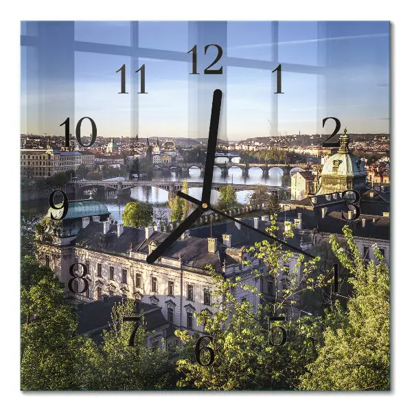 Moderne wanduhr quadratisch Prag