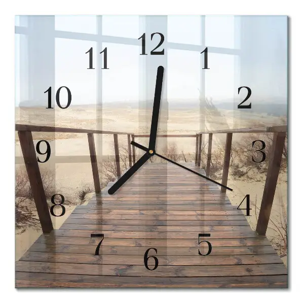 Quadratische wanduhr Pier