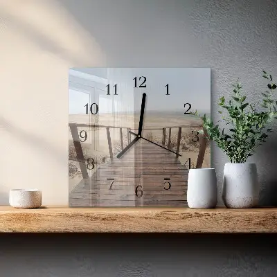 Quadratische wanduhr Pier