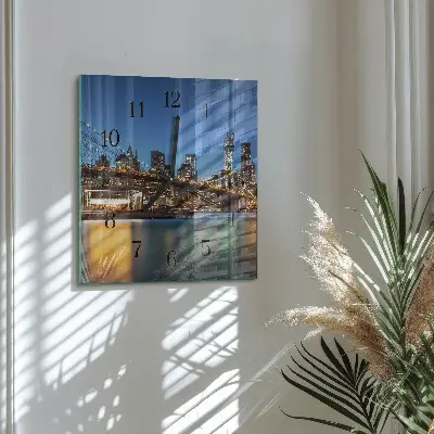 Glasuhr quadratisch Horizont
