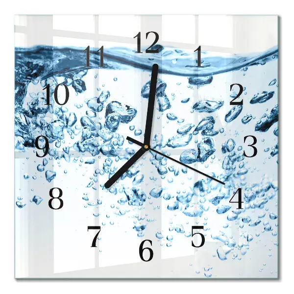 Wanduhr mit motiv quadratisch Wasser
