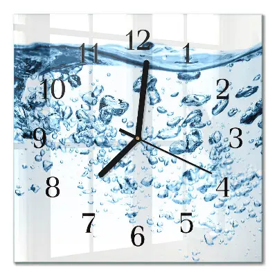 Wanduhr mit motiv quadratisch Wasser