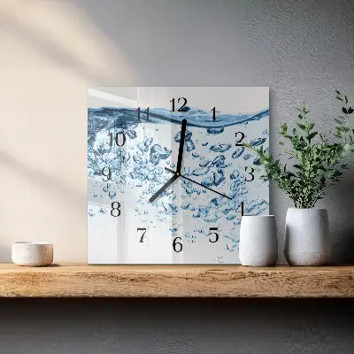 Wanduhr mit motiv quadratisch Wasser
