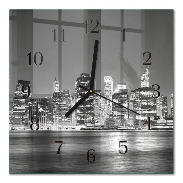 Quadratische wanduhr modern Horizont