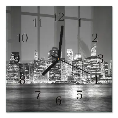 Quadratische wanduhr modern Horizont