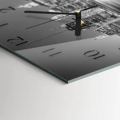 Quadratische wanduhr modern Horizont