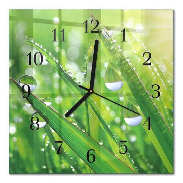 Quadratische wanduhr modern Tau