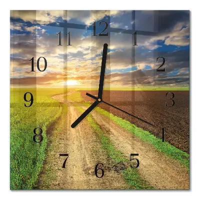 Quadratische wanduhr Feld