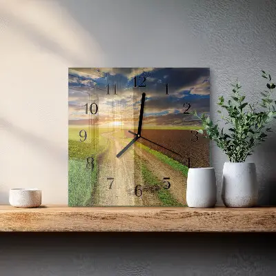Quadratische wanduhr Feld