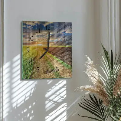 Quadratische wanduhr Feld