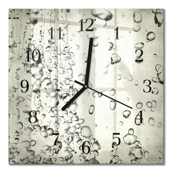Moderne wanduhr quadratisch Tropfen