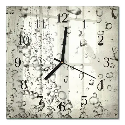 Moderne wanduhr quadratisch Tropfen
