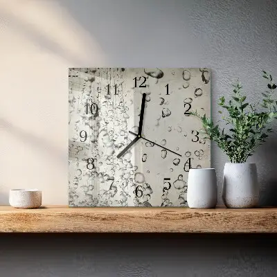 Moderne wanduhr quadratisch Tropfen