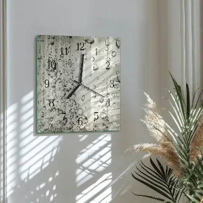 Moderne wanduhr quadratisch Tropfen