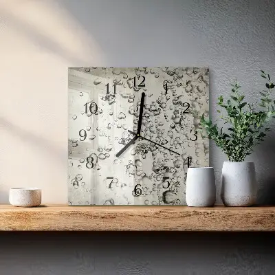 Wanduhr mit motiv quadratisch Tropfen