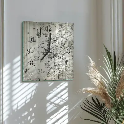 Wanduhr mit motiv quadratisch Tropfen