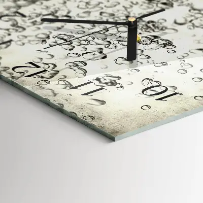 Wanduhr mit motiv quadratisch Tropfen