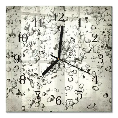 Quadratische wanduhr modern Tropfen