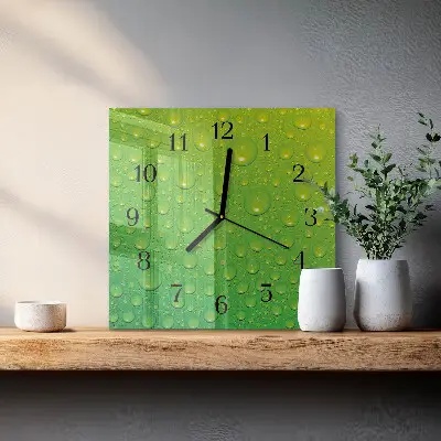 Moderne wanduhr quadratisch Tropfen