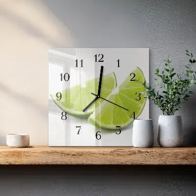 Quadratische wanduhr modern Kalziumkarbonat