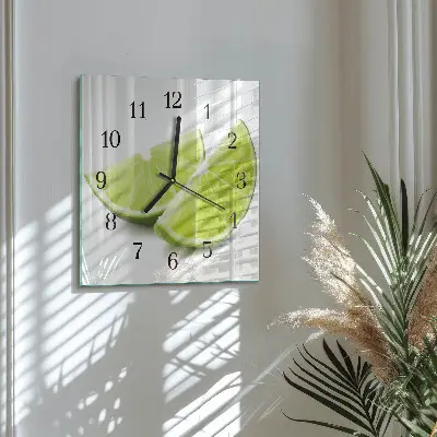 Quadratische wanduhr modern Kalziumkarbonat