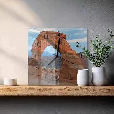 Glasuhr quadratisch Grand Canyon