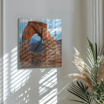 Glasuhr quadratisch Grand Canyon