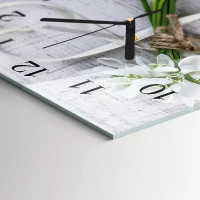 Wanduhr mit motiv quadratisch Ein Blumenstrauß