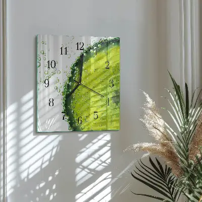 Moderne wanduhr quadratisch Kalziumkarbonat