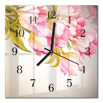 Moderne wanduhr quadratisch Aquarelle