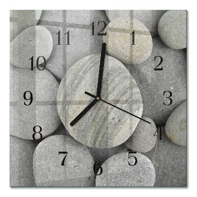 Moderne wanduhr quadratisch Steine