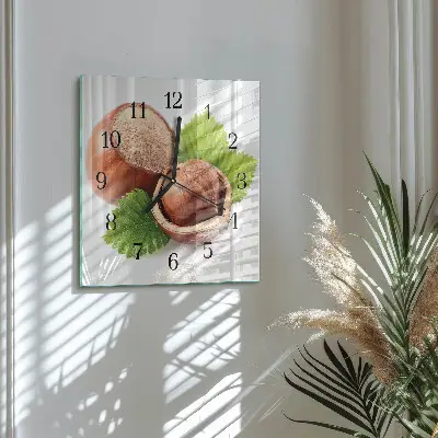 Quadratische wanduhr Steine ​​im Sand