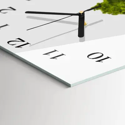 Quadratische wanduhr Gemüse