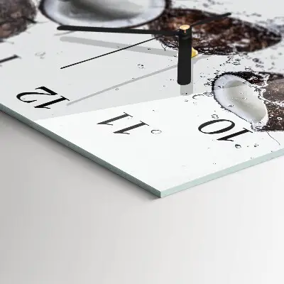 Wanduhr mit motiv quadratisch Kokosnüsse