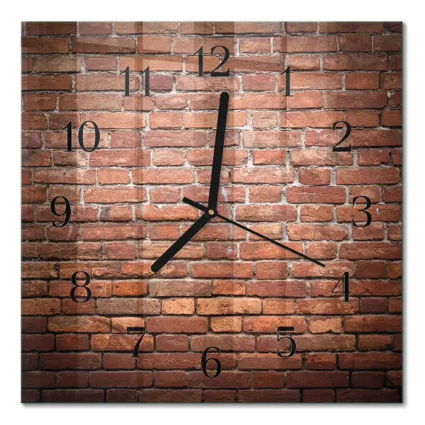 Quadratische wanduhr modern Ziegel