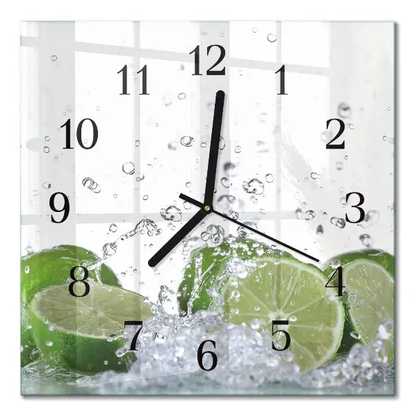 Quadratische wanduhr modern Limes