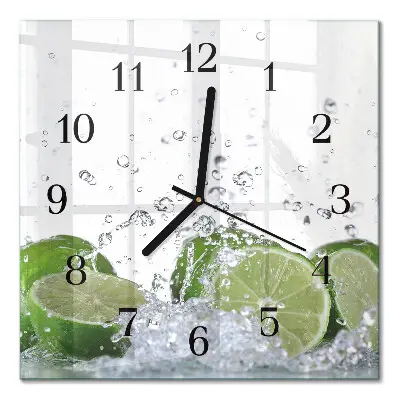 Quadratische wanduhr modern Limes