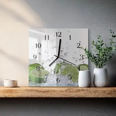 Quadratische wanduhr modern Limes