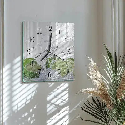 Quadratische wanduhr modern Limes