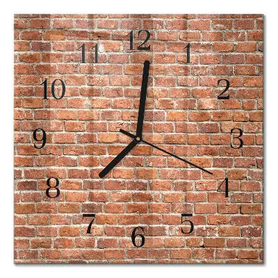 Moderne wanduhr quadratisch Ziegel