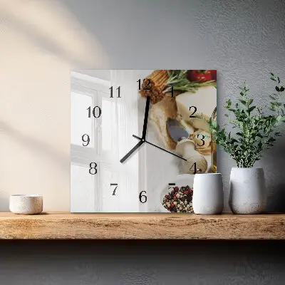 Quadratische wanduhr modern Pasta
