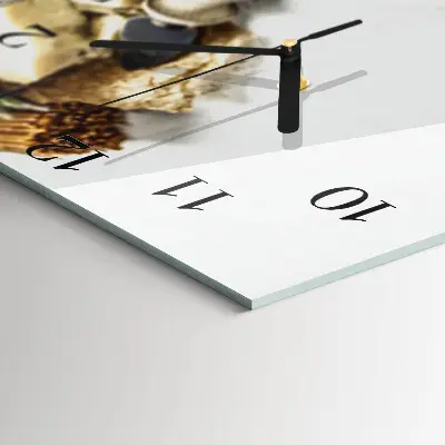 Quadratische wanduhr modern Pasta