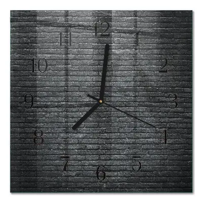 Quadratische wanduhr Klinker