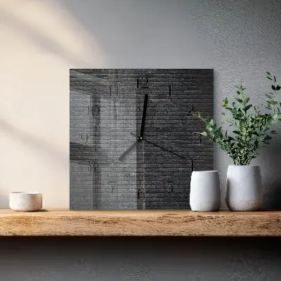 Quadratische wanduhr Klinker