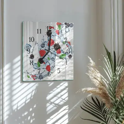 Quadratische wanduhr modern Fruchteis