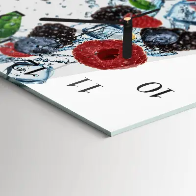 Quadratische wanduhr Fruchteis